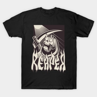 Grim reaper shirt in black and white T-Shirt